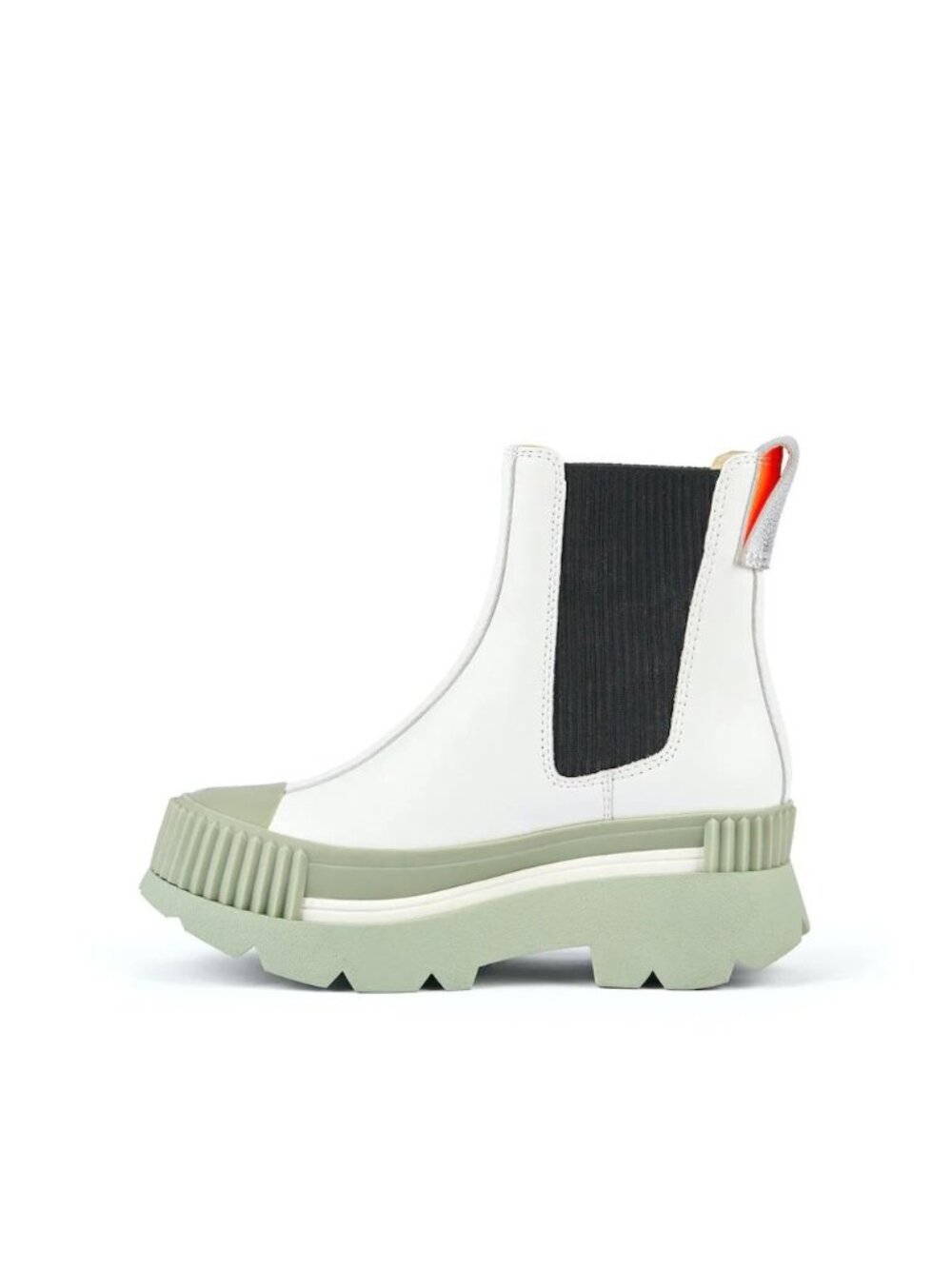 4CCCCEES Women's Chelsea Leather Boots White Size 35 EUR New in Box - Picture 7 of 8